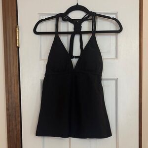 Black Halter Top SWIMWEAR